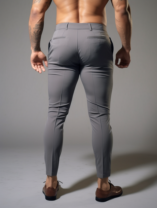 Novate: Krølfri slim fit-bukser